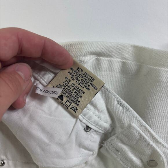 Women's Grace In L.A. White Embellished Pockets Jeweled Jeans Size 9/28 rn128119 - Picture 9 of 9